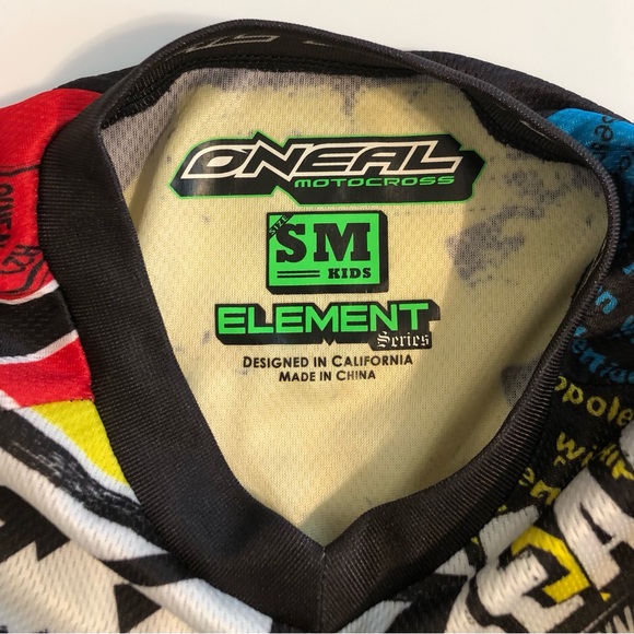 New O'Neal Element Motocross Youth MX ATV Moto Dirt Bike Off Road Jersey S - Picture 11 of 12